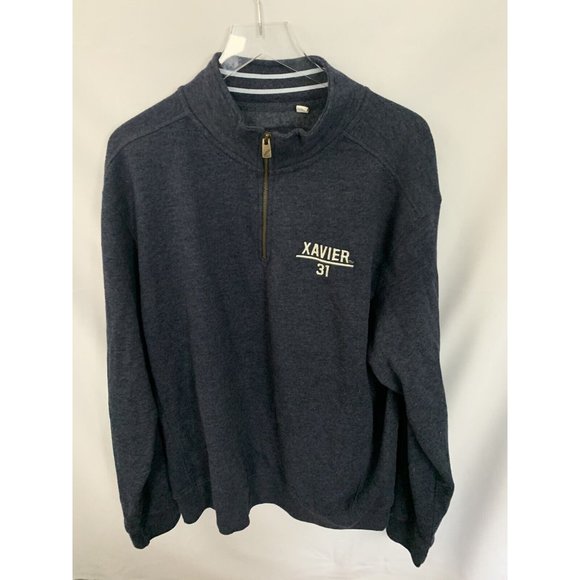Triblend Sweats League Other - Xavier University Musketeer’s Triblend Sweats 2XL 1/4 Gray Fleece Pullover